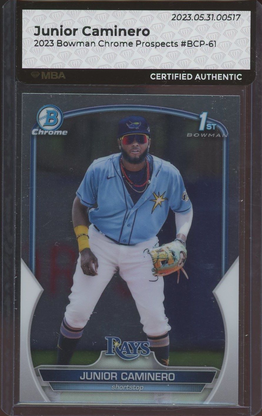 2023 Bowman Chrome Junior Caminero 1st Prospect #BCP-61