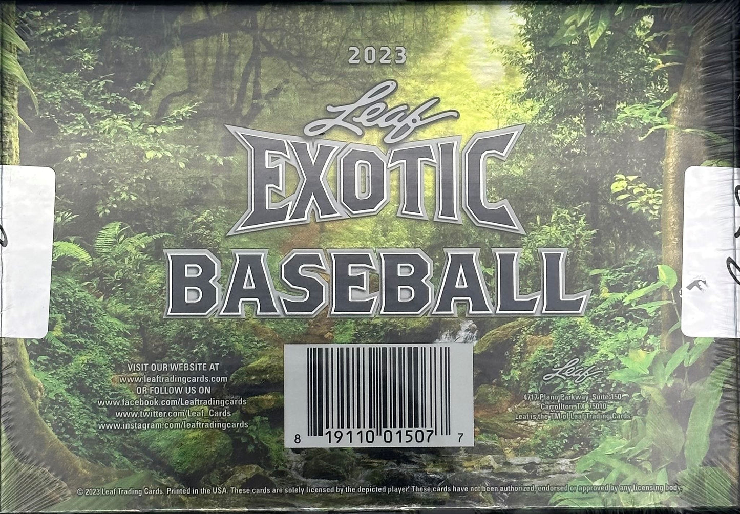 2023 Leaf Exotic Baseball Factory Sealed Hobby Box