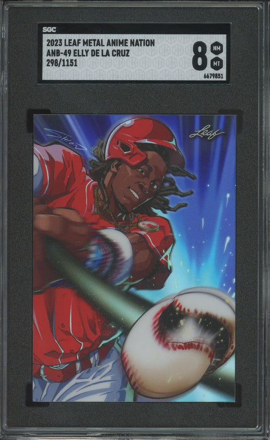 2023 Leaf Metal Elly De La Cruz Anime Nation #/1151 #ANB-49 SGC 8