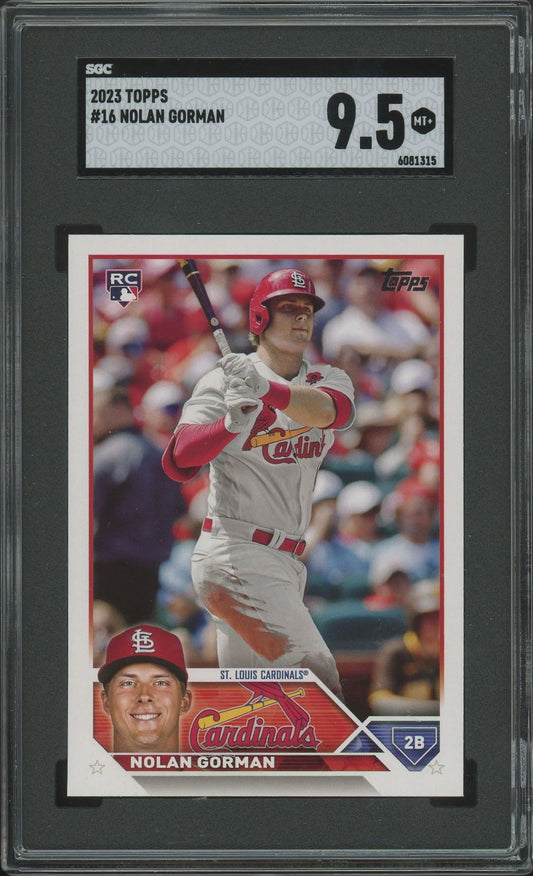 2023 Topps Series 1 Nolan Gorman Rookie #16 SGC 9.5