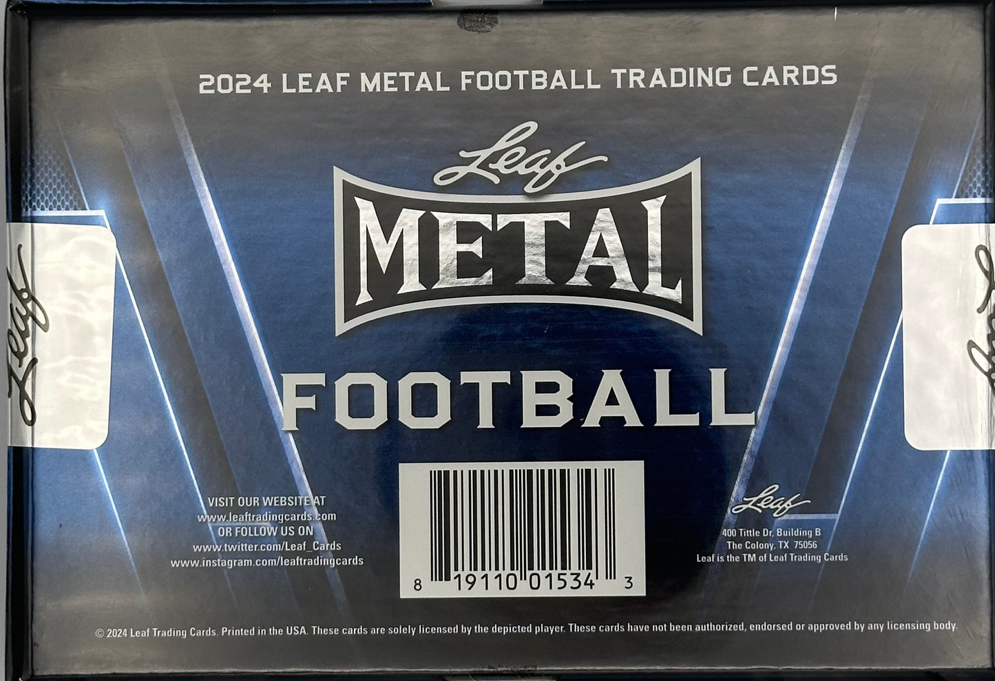 2024 Leaf Metal Football Sealed Hobby Box