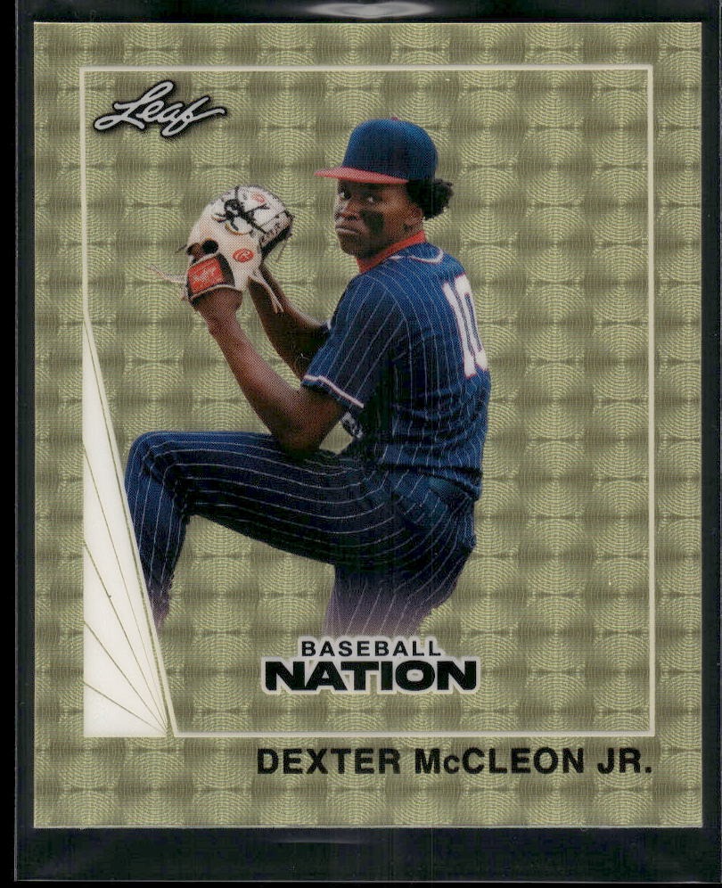 2026 Leaf Baseball Nation Dexter McCleon 1990 Leaf Mini Gold Vinyl #1/1 #90B-24