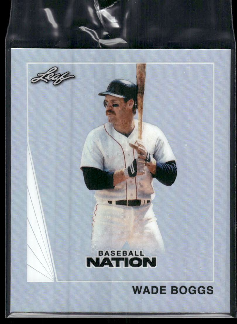 2026 Leaf Baseball Nation Wade Boggs 1990 Leaf Mini Silver #10/75 #90B-87