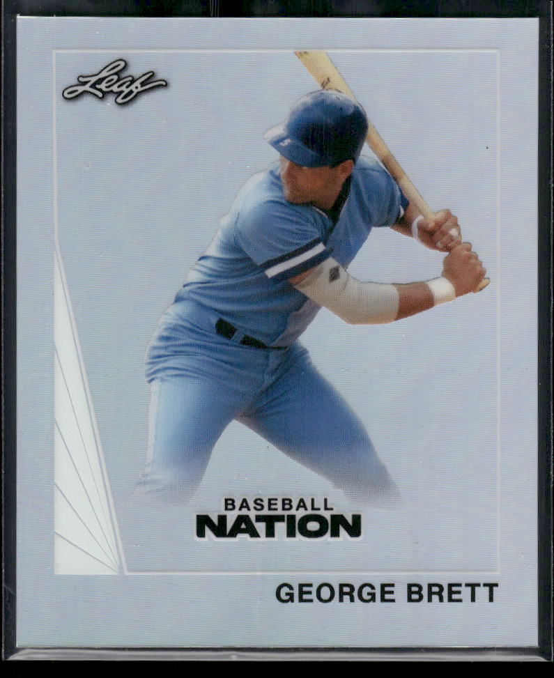 2026 Leaf Baseball Nation George Brett 1990 Leaf Mini Silver #/75 #90B-34