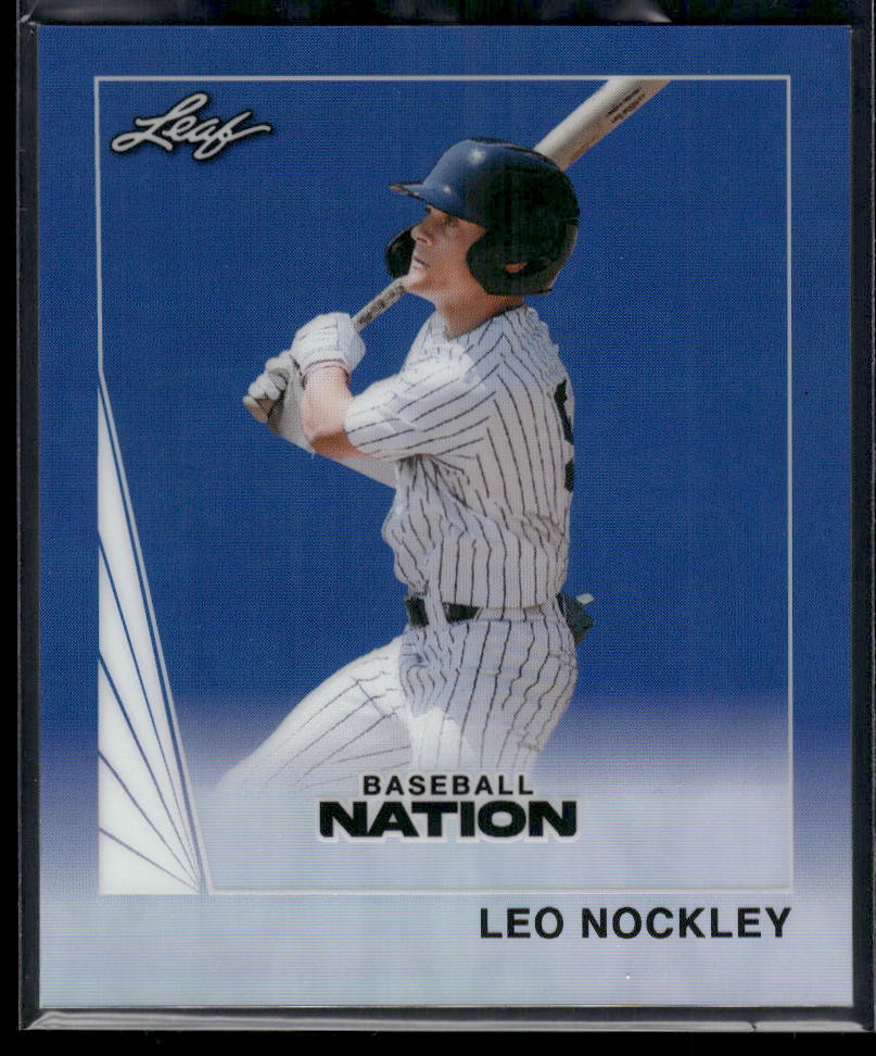 2026 Leaf Baseball Nation Leo Nockley 1990 Leaf Mini Prismatic Blue #/49 #90B-60