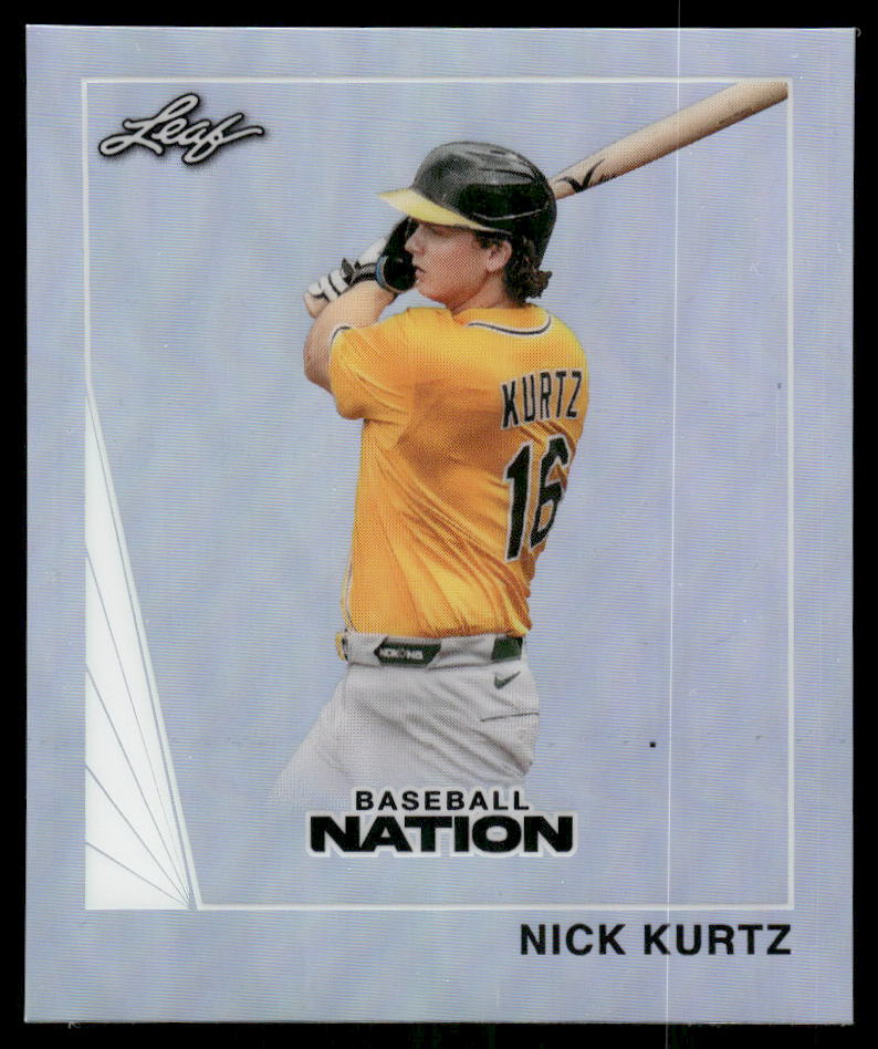 2026 Leaf Baseball Nation Nick Kurtz 1990 Leaf Mini Silver #19/75 #90B-69