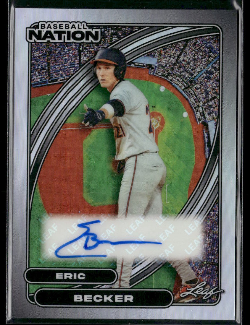 2026 Leaf Baseball Nation Eric Becker Auto Silver #/25 #BA-EB1