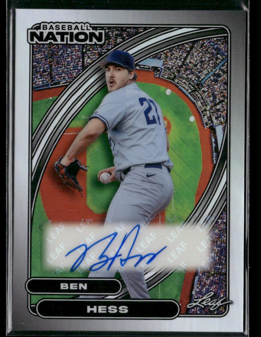2026 Leaf Baseball Nation Ben Hess Auto Silver #/25 #BA-BH1