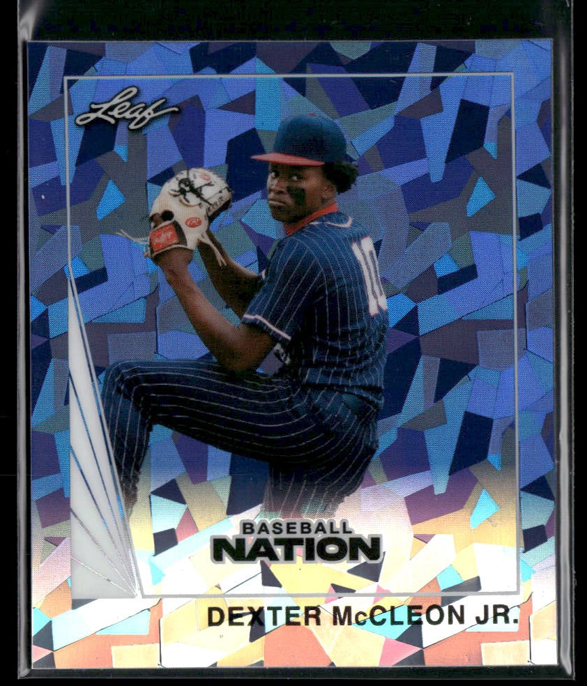 2026 Leaf Baseball Dexter McCleon Jr 1990 Mini Crystal Blue #/35