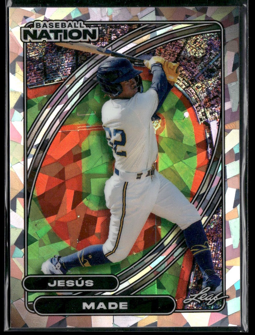 2026 Leaf Baseball Nation Jesús Made Base Crystal Silver #/65 #95