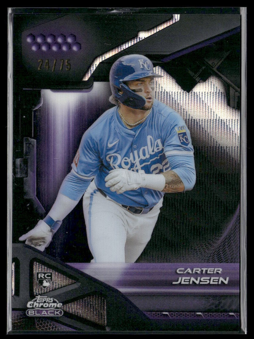 2026 Topps Chrome Black Carter Jensen Purple #/75 #58