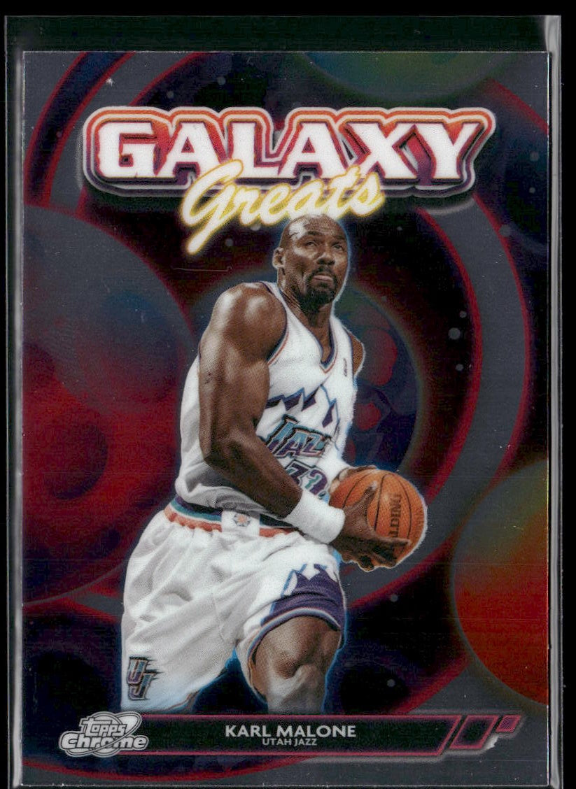 2025-26 Topps Chrome Cosmic Karl Malone Galaxy Greats #GG-6