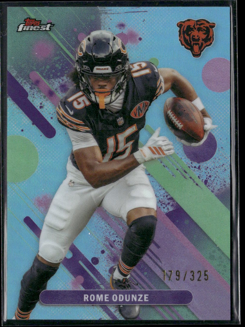 2025 Finest Rome Odunze Sky Blue #/325 #84