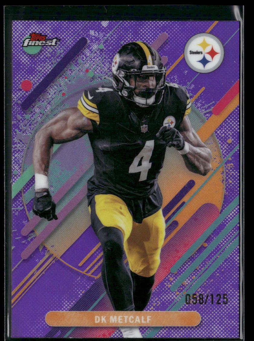 2025 Finest #267 DK Metcalf Purple Refractor #/125