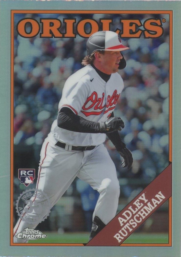 2023 Topps Chrome Update Adley Rutschman Silver 1988 Design #88CU-19