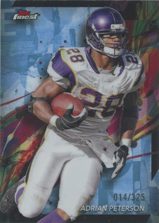 Adrian Peterson 2024 Topps Finest Sky Blue #14/325 #48