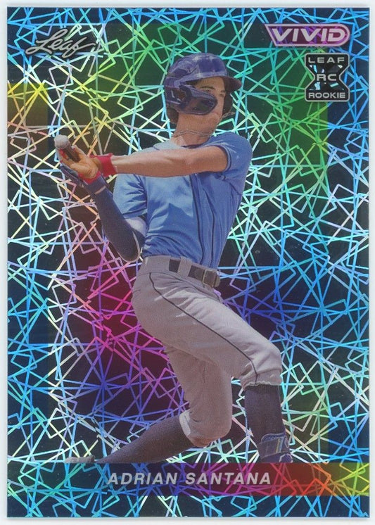 2023 Leaf Vivid Baseball Adrian Santana Blue Laser XRC #1/1 #46