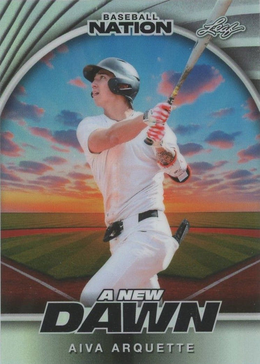 Aiva Arquette 2025 Leaf Baseball Nation #6/15 #NB-1