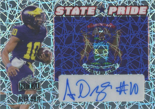 Alex Orji 2024 Leaf Metal State Pride Auto #5/6 #SP-A01