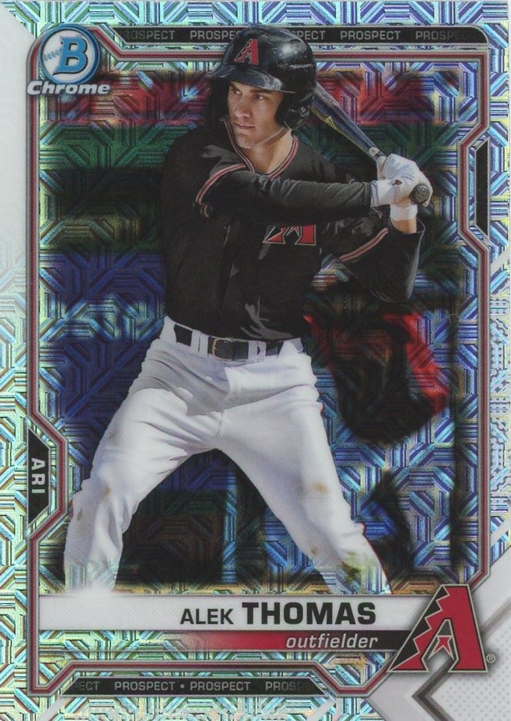 2021 Bowman Chrome Alek Thomas Prospect Mojo Refractor #BCP-159 Diamondbacks