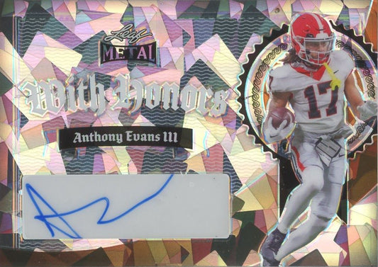 Anthony Evans III 2024 Leaf Metal With Honors Auto #6/8 #WH-AE1