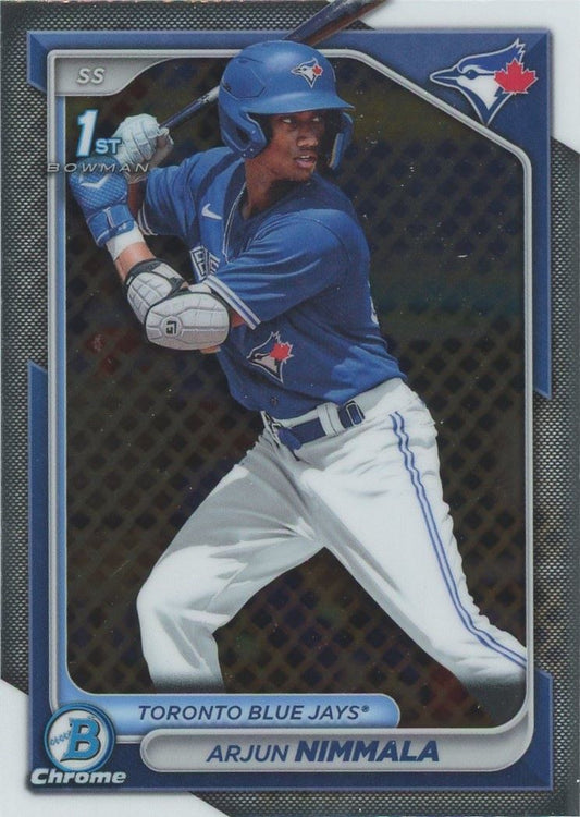 2024 Chrome Arjun Nimma 1st Bowman #BCP-142 Toronto Blue Jays