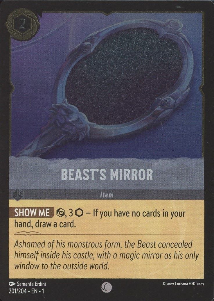 Disney Lorcana: The First Chapter Beast's Mirror Common #201