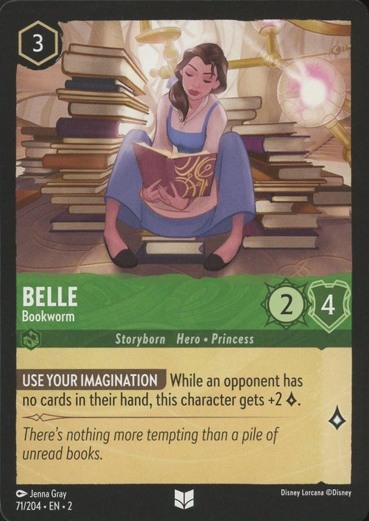 Disney Lorcana: Rise of the Floodborn Belle Bookworm #71 Uncommon