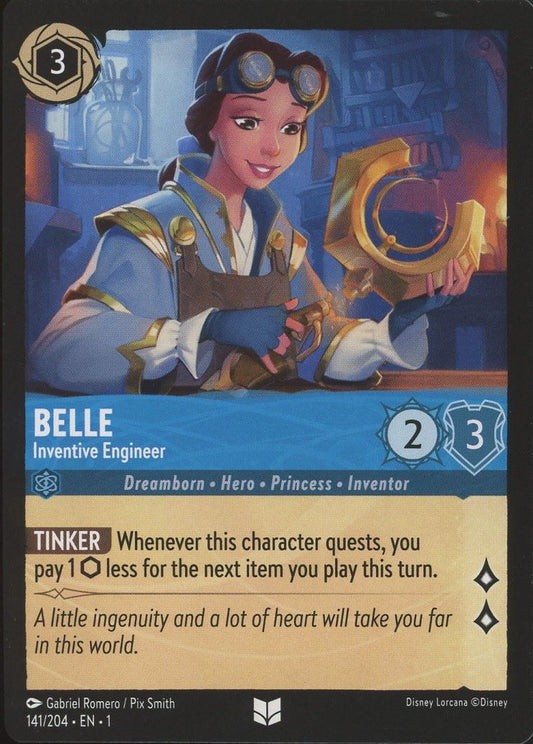 Disney Lorcana: The First Chapter Belle Inventive Engineer Uncommon #141