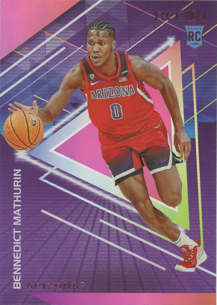 2022 Panini Chronicles Bennedict Mathurin Draft Picks Recon Pink Rookie #3