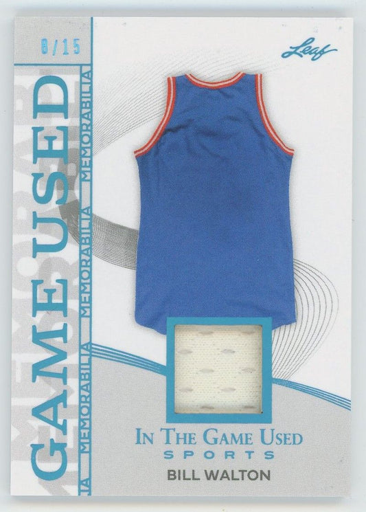 2025 Leaf In The Game Used Bill Walton Platinum Patch #8/15 #GM-6