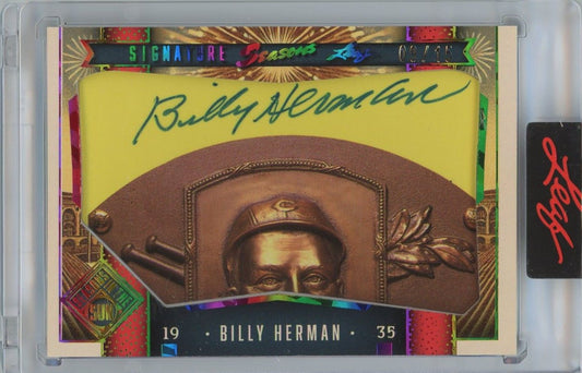 Billy Herman 2025 Leaf Seasons In The Sun Cut Signature #9/15 #CSS-4