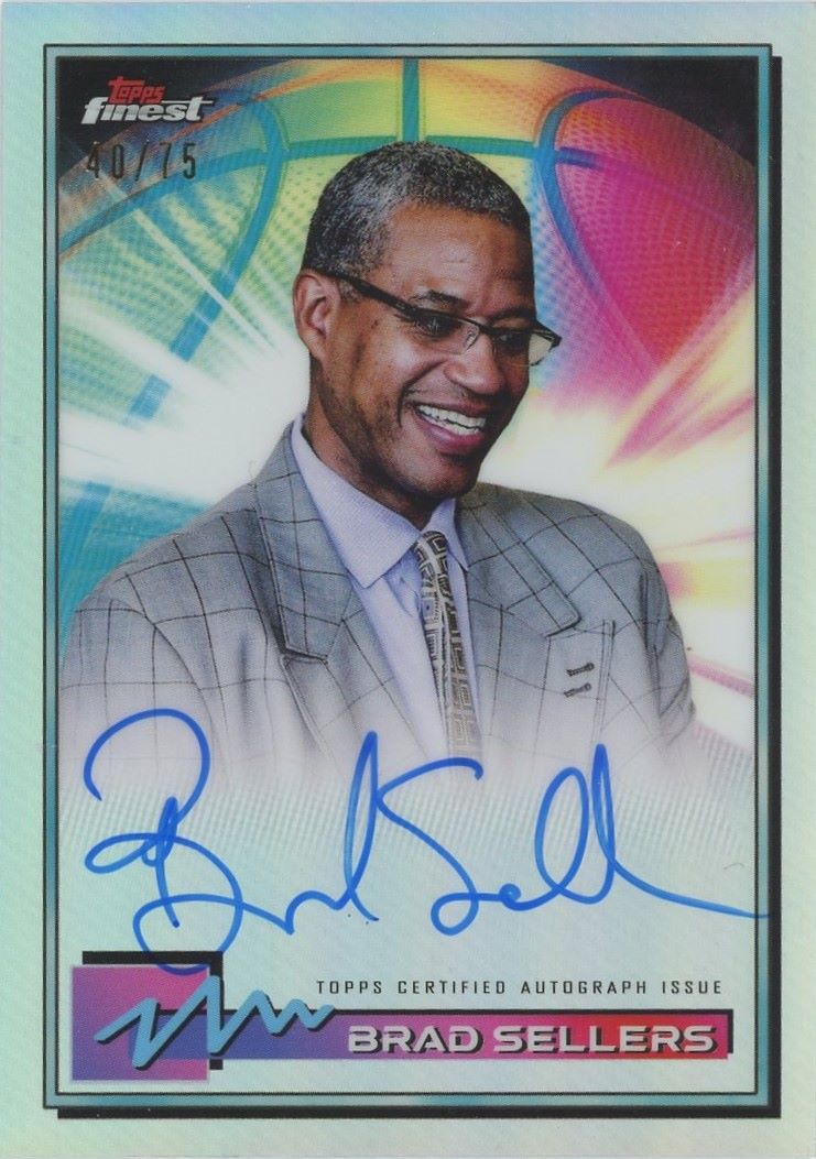 2021 Topps Finest Brad Sellers Auto Refractor #/75 #FA-BS