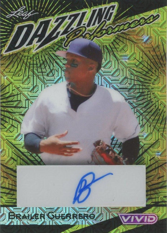 2023 Leaf Vivid Baseball Brailer Guerrero Dazzling Performers Mojo Auto #4/5 #DP-BG1