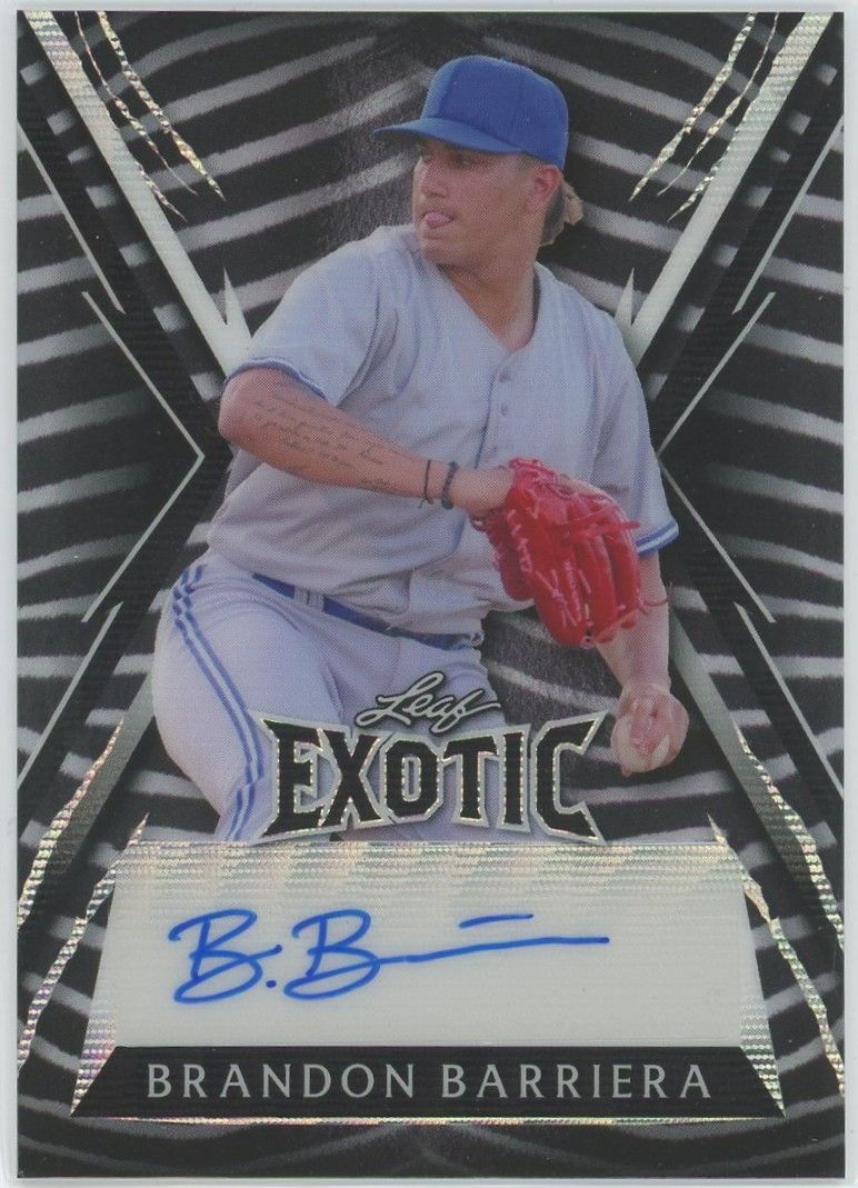 2023 Leaf Exotic Baseball Brandon Barriera Zebra Auto #5/9 #BA-BB1