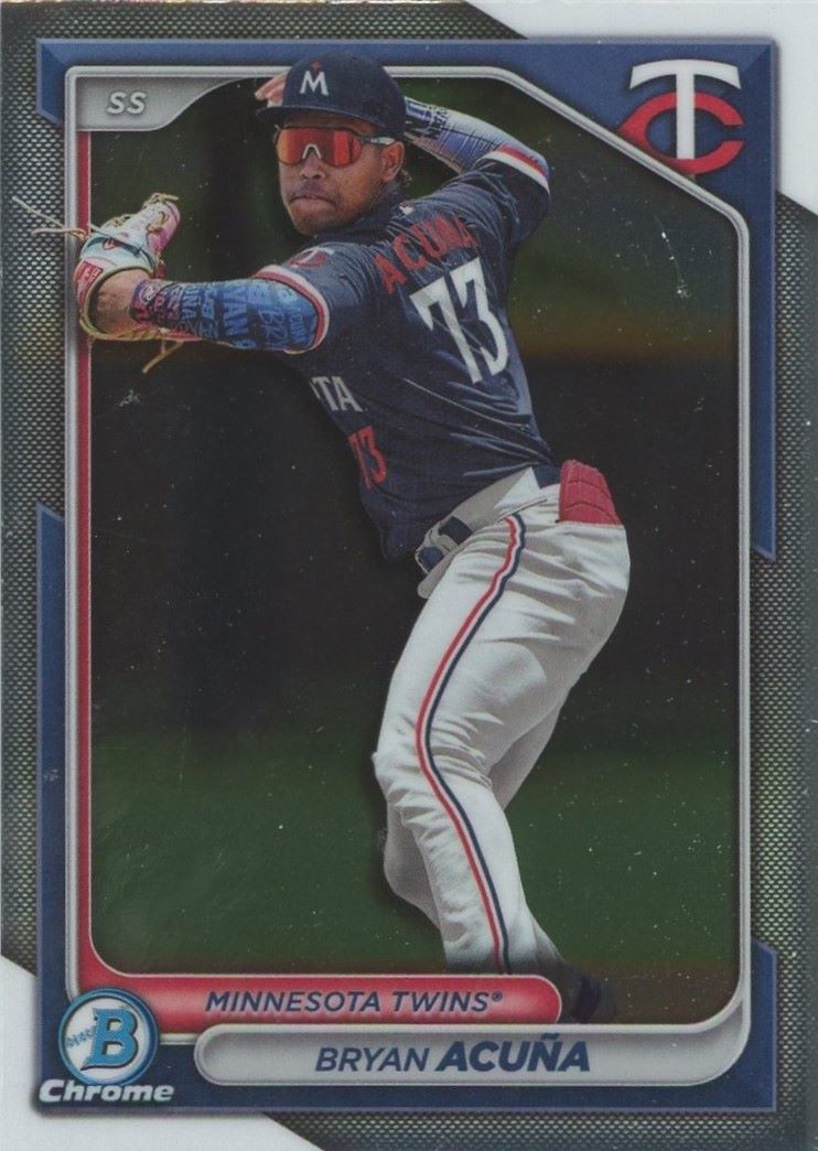 2024 Bowman Chrome Bryan Acuna #BCP-4 Minnesota Twins