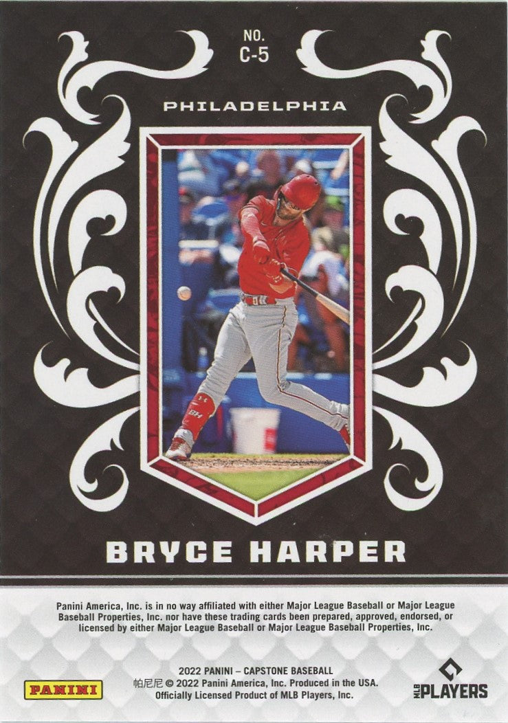 2022 Panini Capstone Bryce Harper Baseball Crest #C-5