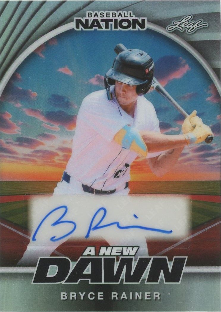 Bryce Rainer 2025 Leaf Baseball Nation A New Dawn Auto #4/15 #NA-BR1