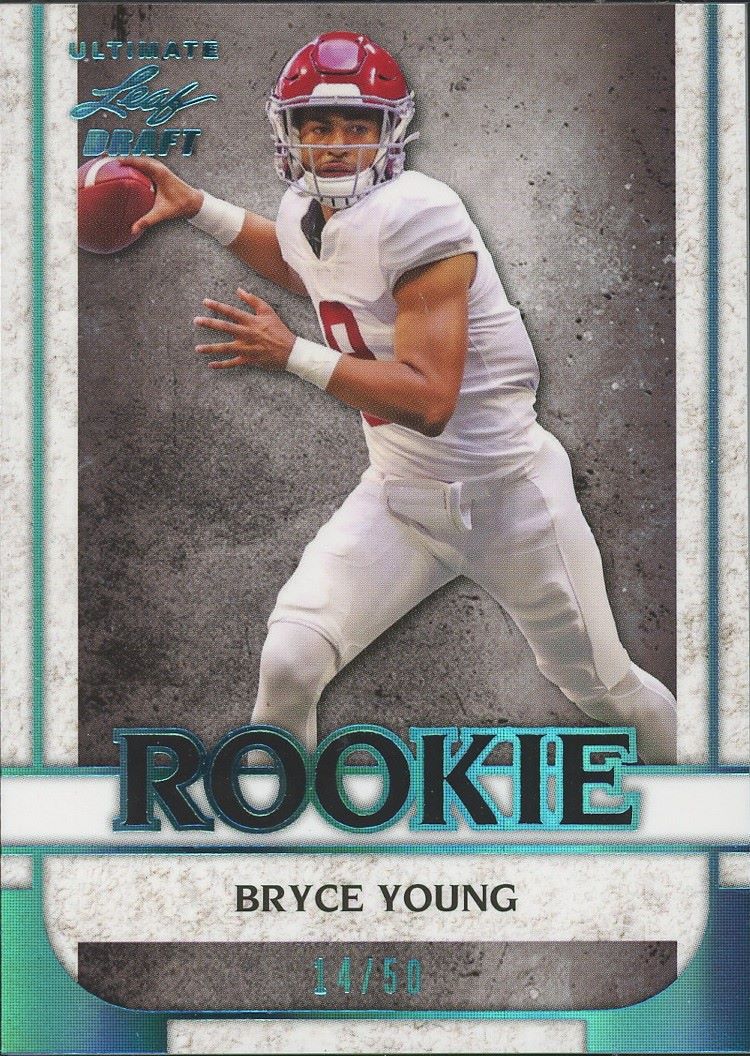 2022 Leaf Ultimate Draft Bryce Young Rookie Platinum Spectrum #/50 #1 SGC 9