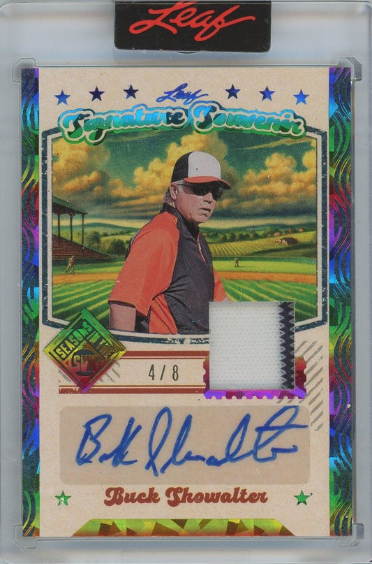 Buck Showalter 2025 Seasons In The Sun Game Used Patch Auto #4/8 SSO-BS1