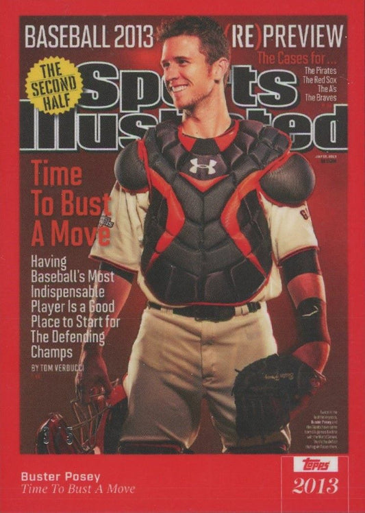 2021 Topps X Buster Posey Sports Illustrated Card Red #3/5 #38