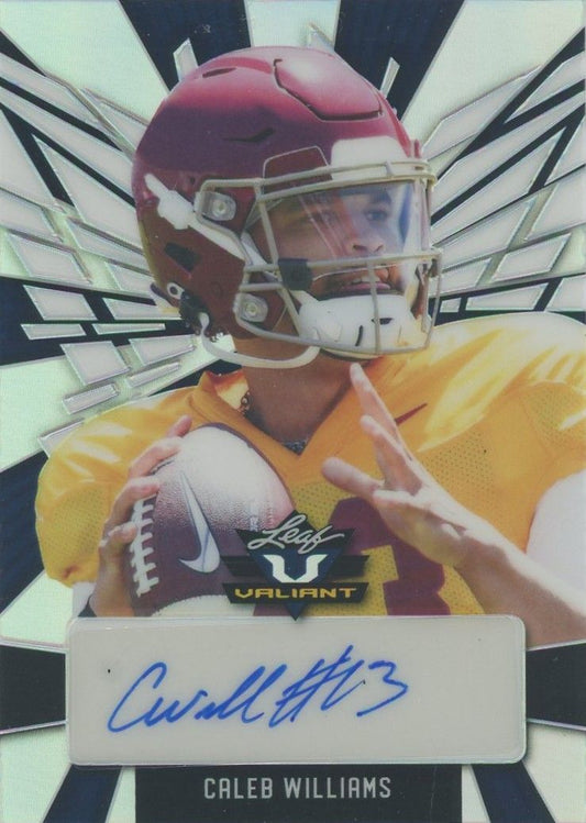 Caleb Williams 2022 Leaf Valiant Auto #13/20 BA-CW1