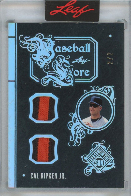 Cal Ripken Jr 2025 Leaf Seasons In The Sun Baseball Lore #2/2 BL-8 Baltimore Orioles