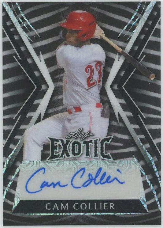 2023 Leaf Exotic Baseball Cam Collier Zebra Mojo Auto #5/8 #BA-CC2