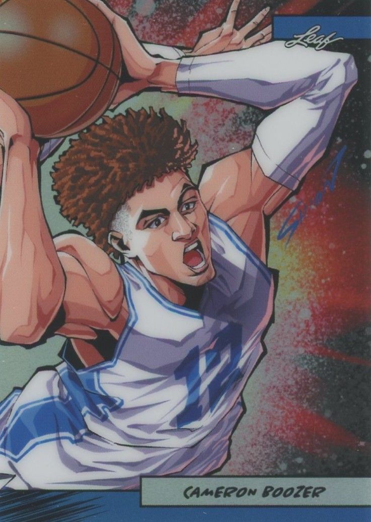 Cameron Boozer 2025 Leaf Anime Nation #70/75 Blue RC #AN2B-51