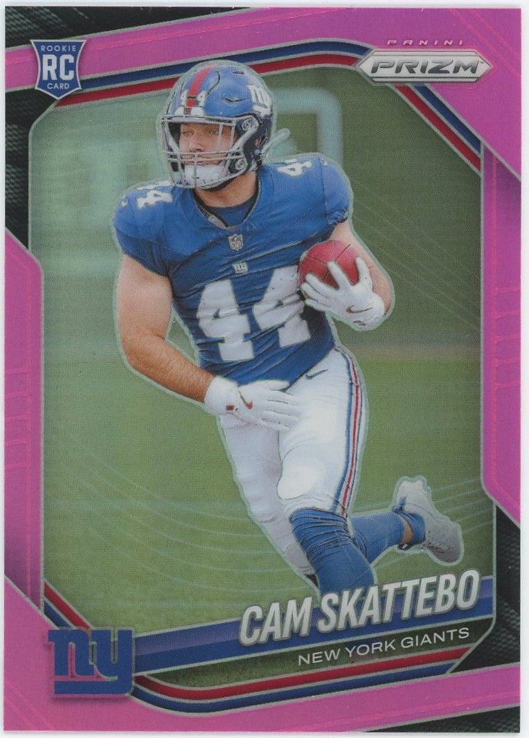 2025 Panini Prizm Football Cam Skattebo Pink RC #363