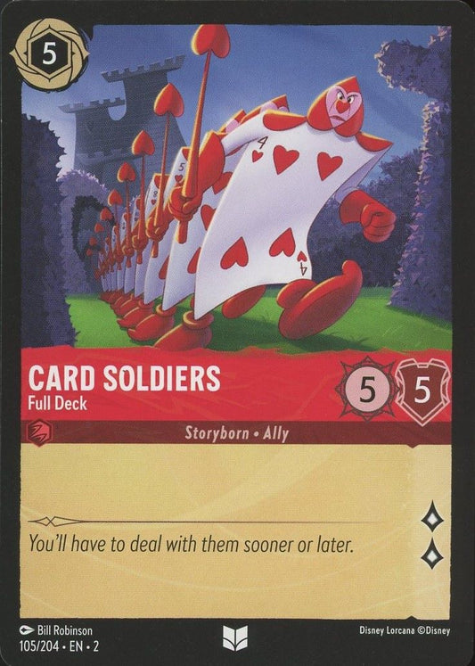 Disney Lorcana: Rise of the Floodborn Card Soldiers Full Deck #105 Uncommon