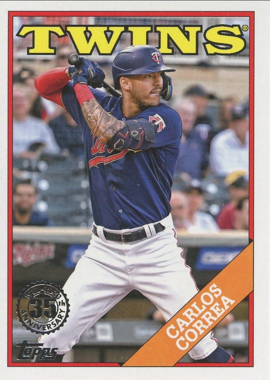 2023 Topps Series 1 Carlos Correa 35th Anniversary #T88-34