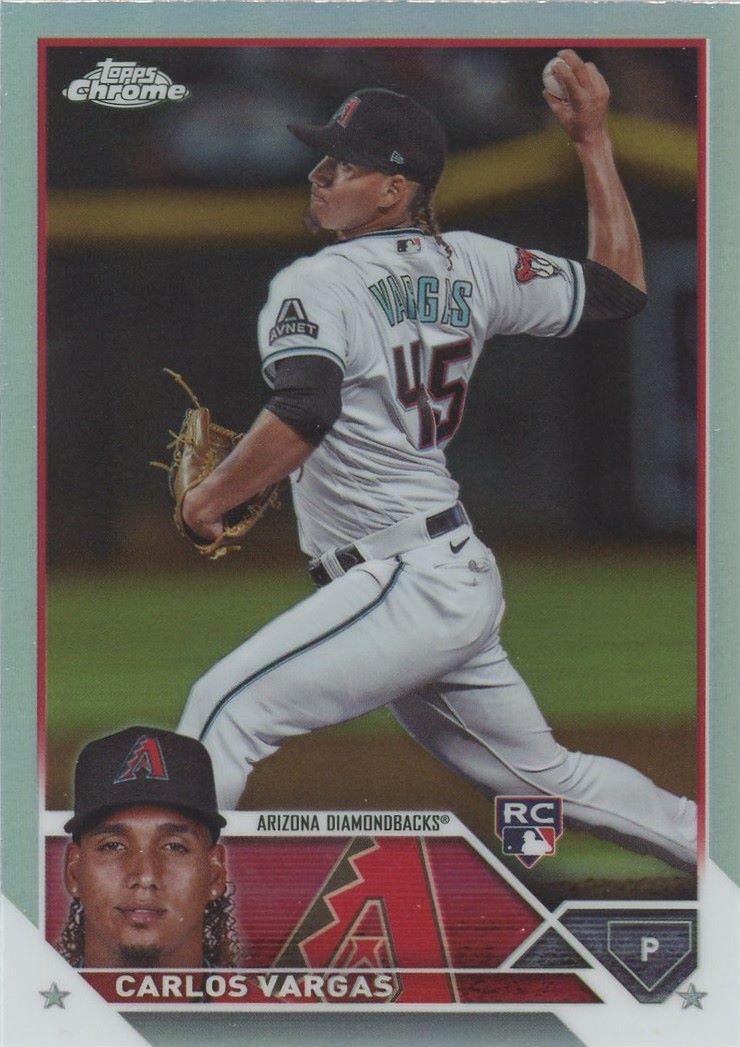 2023 Topps Chrome Update Carlos Vargas Refractor Rookie #USC162