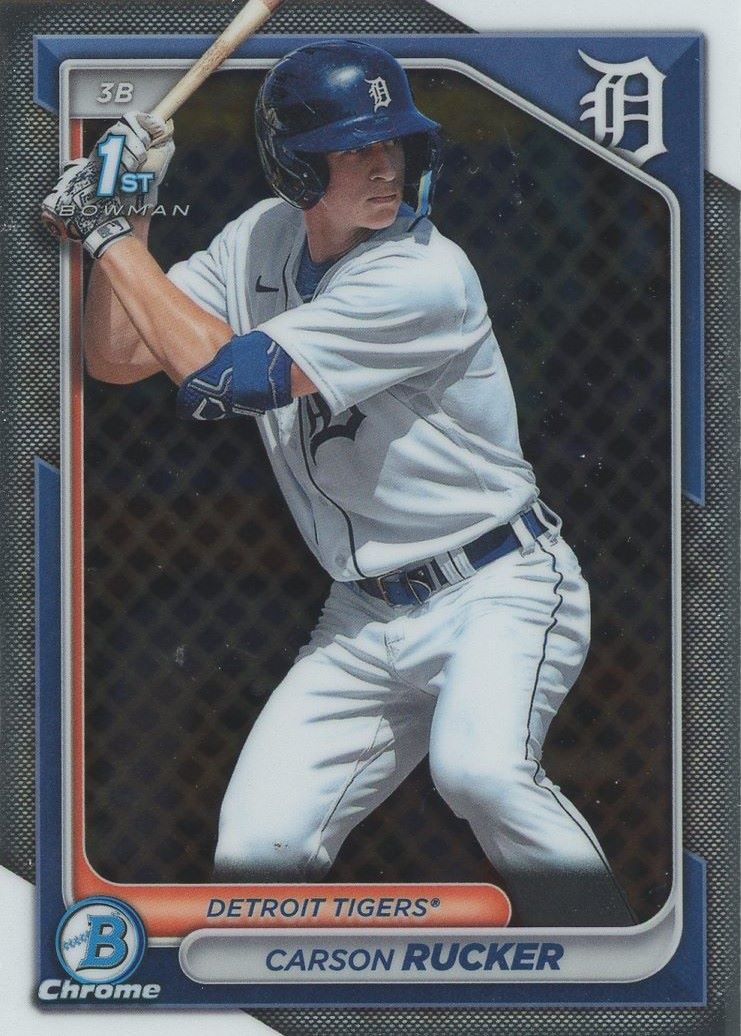 2024 Bowman Chrome Carson Rucker 1st Bowman #BCP-65